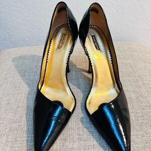 Report Signature Black Patent Heels